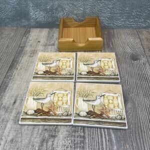 Charleston Collection SC Home Kitchen Decorative Ceramic Coasters 3.5"
